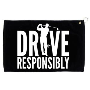 Drive Responsibly Golf Driver Grommeted Golf Towel