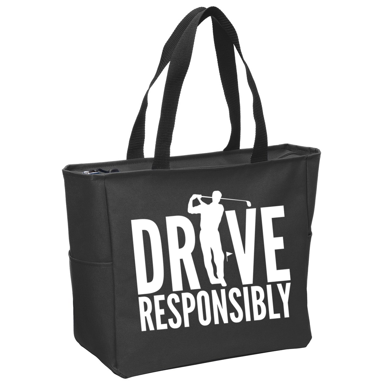 Drive Responsibly Golf Driver Zip Tote Bag