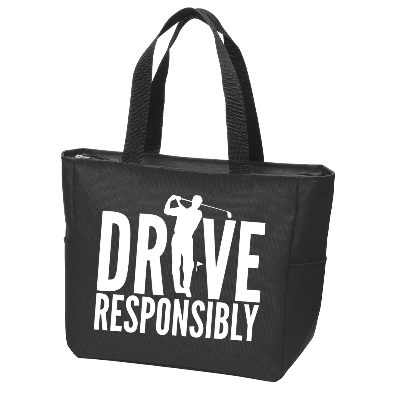 Drive Responsibly Golf Driver Zip Tote Bag
