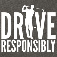 Drive Responsibly Golf Driver Cotton Canvas Backpack