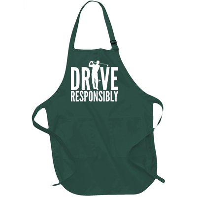 Drive Responsibly Golf Driver Full-Length Apron With Pockets