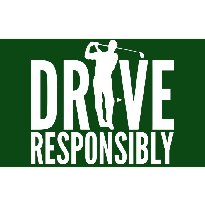 Drive Responsibly Golf Driver Bumper Sticker