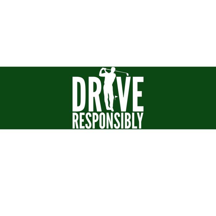 Drive Responsibly Golf Driver Bumper Sticker