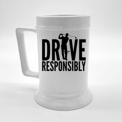 Drive Responsibly Golf Driver Beer Stein