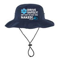 Drive Safely Or I Get To See You Naked EMS Legacy Cool Fit Booney Bucket Hat