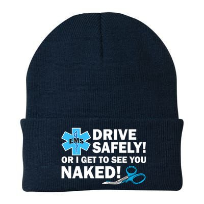 Drive Safely Or I Get To See You Naked EMS Knit Cap Winter Beanie