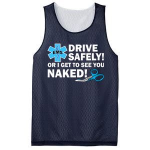 Drive Safely Or I Get To See You Naked EMS Mesh Reversible Basketball Jersey Tank