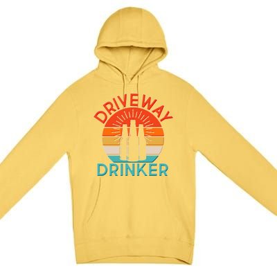 Driveway Drinker Retro Premium Pullover Hoodie