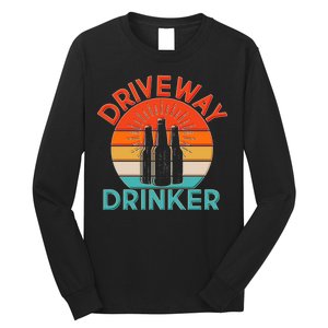 Driveway Drinker Retro Long Sleeve Shirt