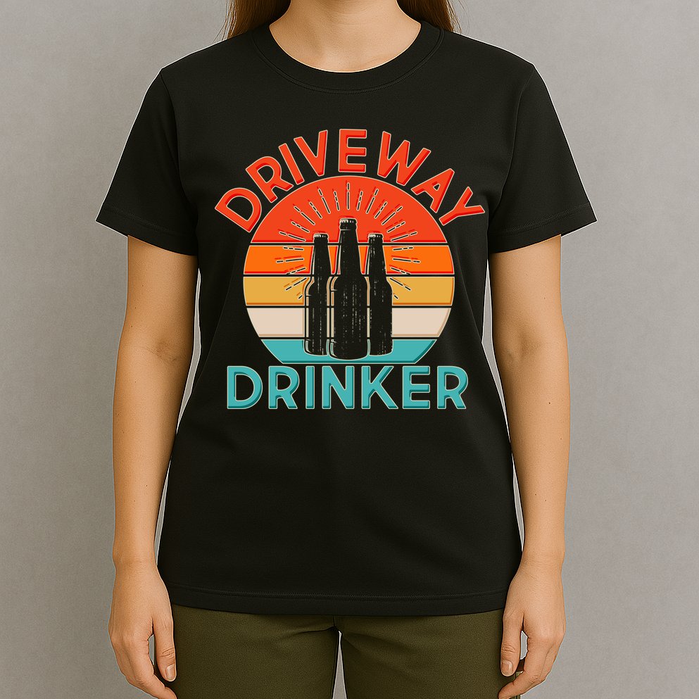 Driveway Drinker Retro T-Shirt