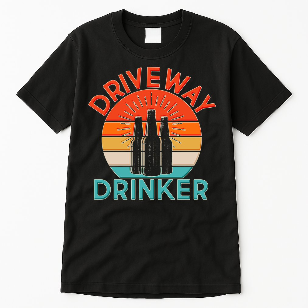 Driveway Drinker Retro Tall T-Shirt