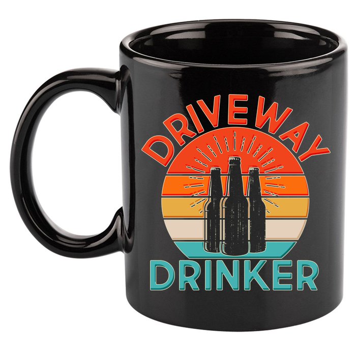 Driveway Drinker Retro 11oz C Handle Ceramic Mug