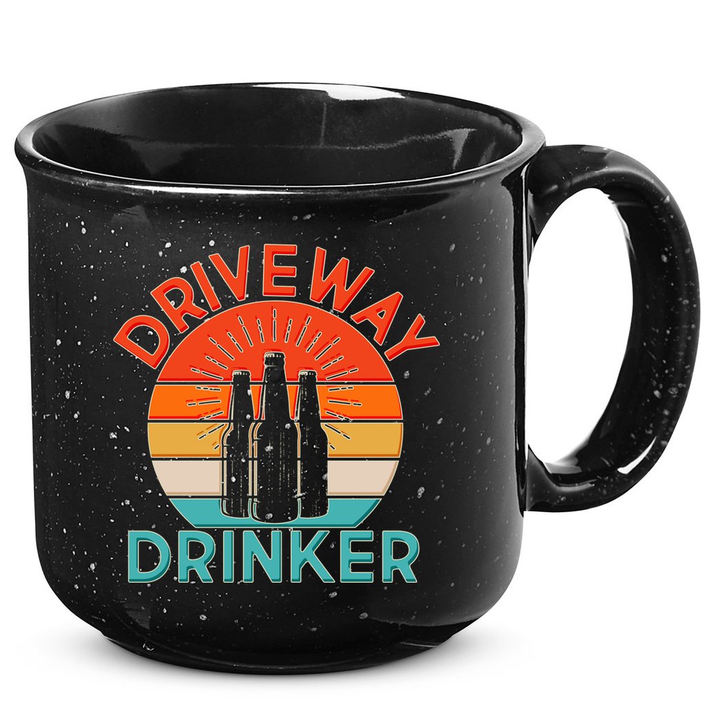 Driveway Drinker Retro 15oz Campfire Ceramic Mug