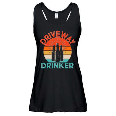 Driveway Drinker Retro Ladies Essential Flowy Tank