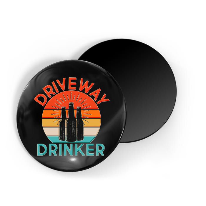 Driveway Drinker Retro Magnet