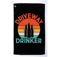 Driveway Drinker Retro Golf Towel