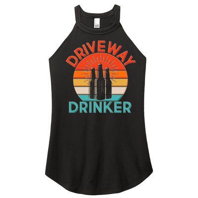 Driveway Drinker Retro Women’s Perfect Tri Rocker Tank