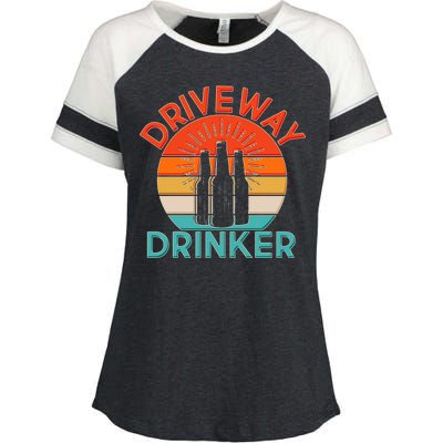 Driveway Drinker Retro Enza Ladies Jersey Colorblock Tee