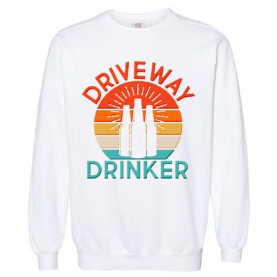 Driveway Drinker Retro Garment-Dyed Sweatshirt