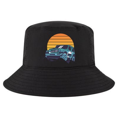 Driving In Sunset Retro Cool Comfort Performance Bucket Hat