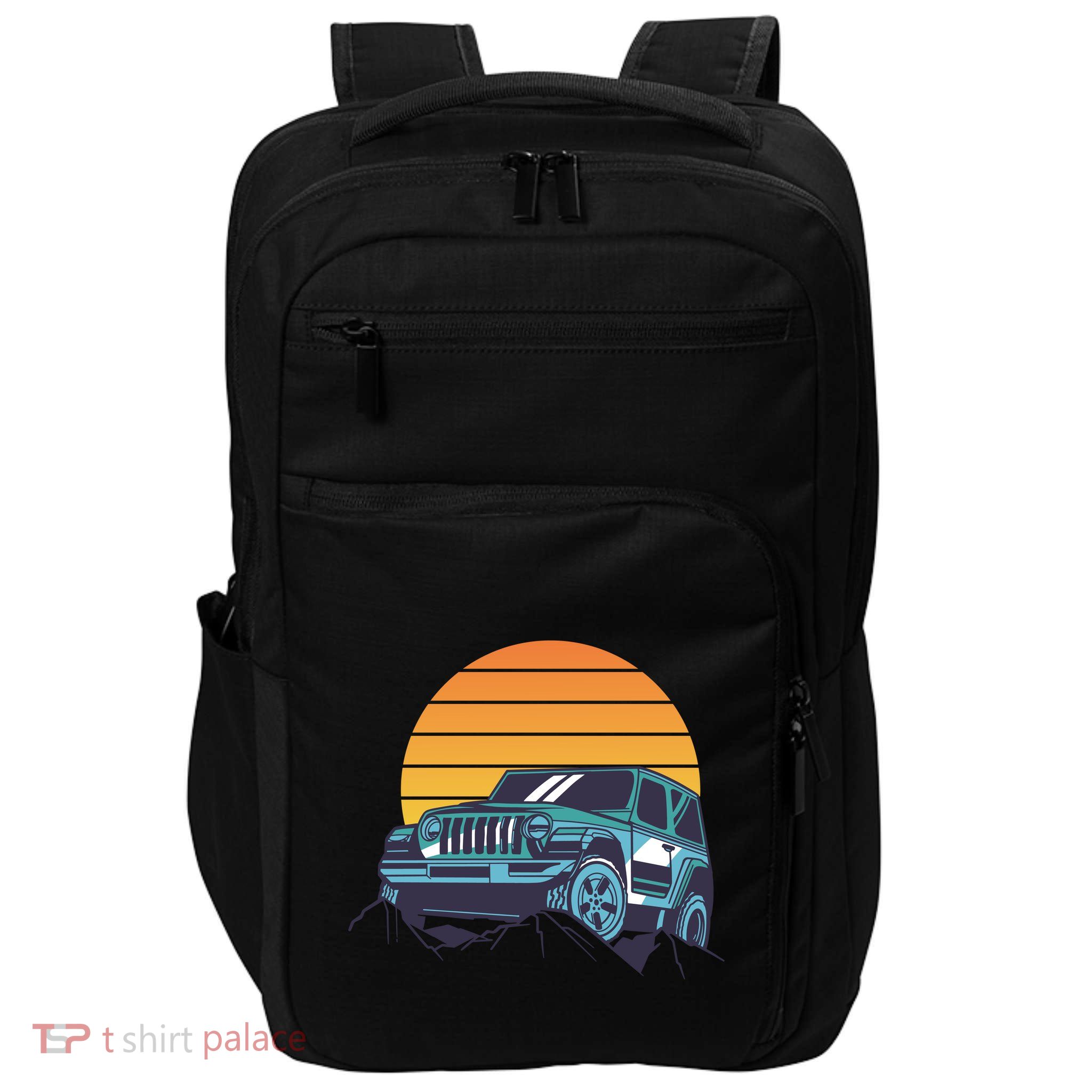 Driving In Sunset Retro Impact Tech Backpack