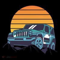 Driving In Sunset Retro Impact Tech Backpack