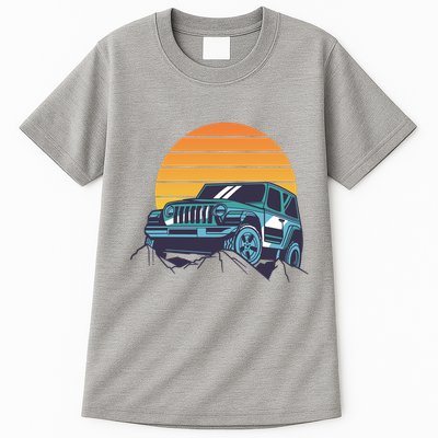 Driving In Sunset Retro Tall T-Shirt