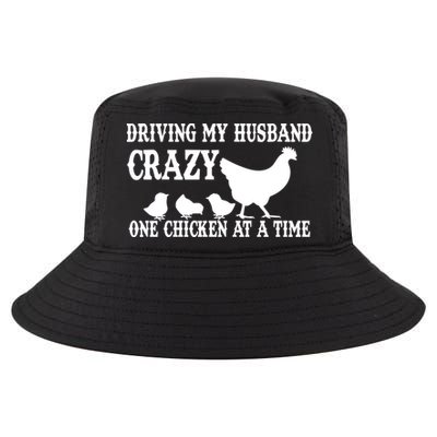 Driving My Husband Crazy One Chicken At A Time Cool Comfort Performance Bucket Hat