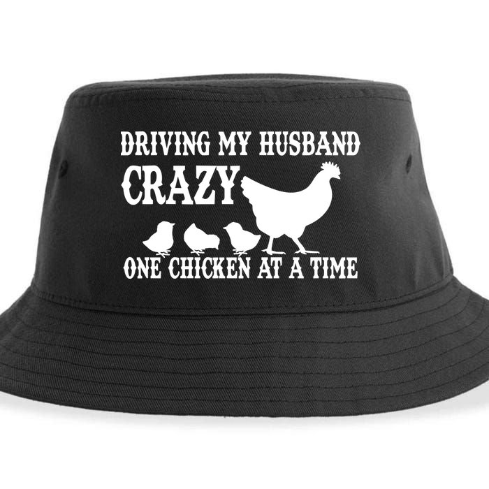 Driving My Husband Crazy One Chicken At A Time Sustainable Bucket Hat