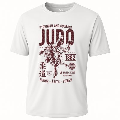 Distressed Retro Judo Outfit Vintage Judo Performance Shirt