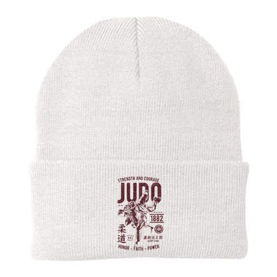 Distressed Retro Judo Outfit Vintage Judo Beanie