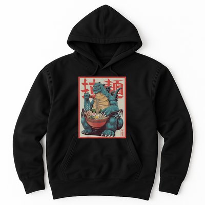 Dinosaur Ramen Japanese Art Graphic Kawaii Monster Anime Hoodie