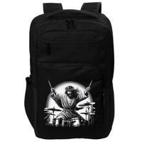 Drummer Rock Jesus Drumming Impact Tech Backpack