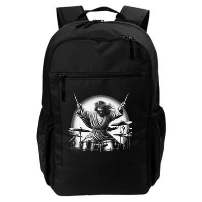 Drummer Rock Jesus Drumming Backpack