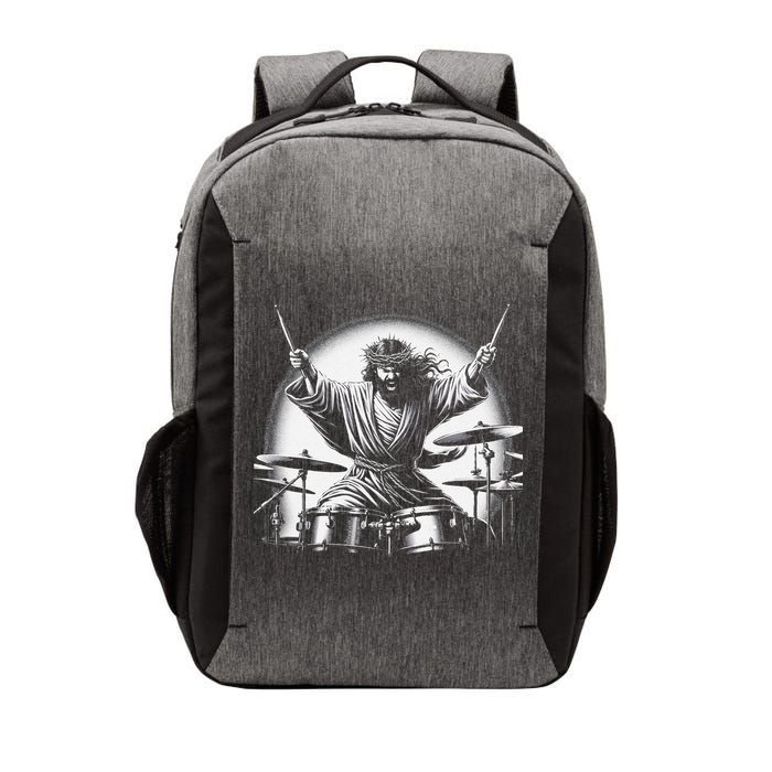 Drummer Rock Jesus Drumming Vector Backpack