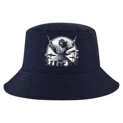 Drummer Rock Jesus Drumming Cool Comfort Performance Bucket Hat