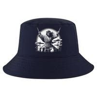 Drummer Rock Jesus Drumming Cool Comfort Performance Bucket Hat