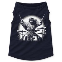 Drummer Rock Jesus Drumming Doggie Tank