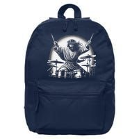 Drummer Rock Jesus Drumming 16 in Basic Backpack