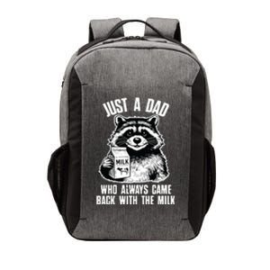 Dad Raccoon Just A Dad Who Came Back With The Milk FatherS Day Vector Backpack