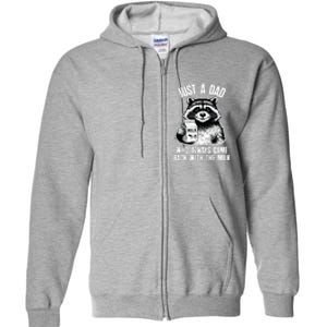 Dad Raccoon Just A Dad Who Came Back With The Milk FatherS Day Full Zip Hoodie