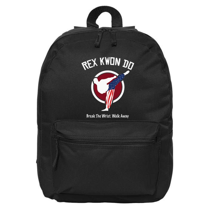 Dynamite Rex Kwon Do Break The Wrist. Walk Away 16 in Basic Backpack