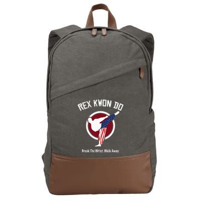 Dynamite Rex Kwon Do Break The Wrist. Walk Away Cotton Canvas Backpack
