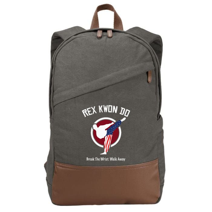 Dynamite Rex Kwon Do Break The Wrist. Walk Away Cotton Canvas Backpack