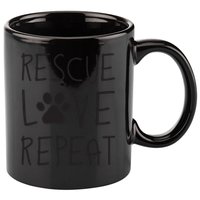 Dog Rescue Love Repeat Adopt Awareness 11oz C Handle Ceramic Mug