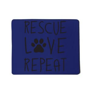 Dog Rescue Love Repeat Adopt Awareness Mousepad