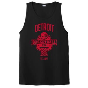 Distressed Retro Look Piston Party Tailgate Gameday Fan Gift PosiCharge Competitor Tank