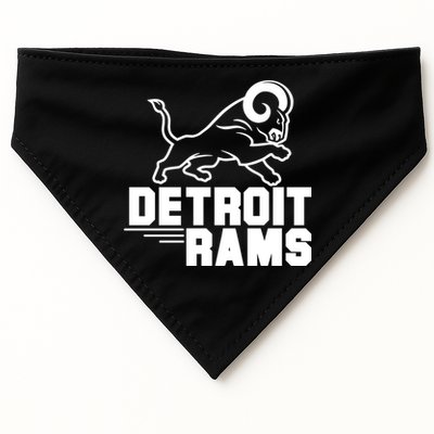 Detroit Rams Logo USA-Made Doggie Bandana