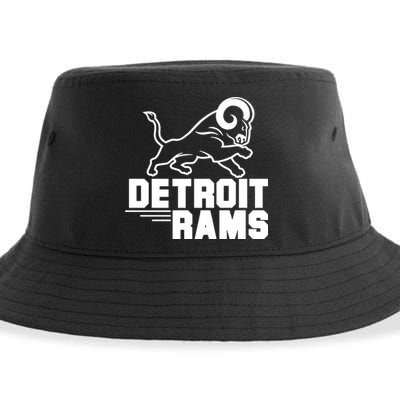 Detroit Rams Logo Sustainable Bucket Hat
