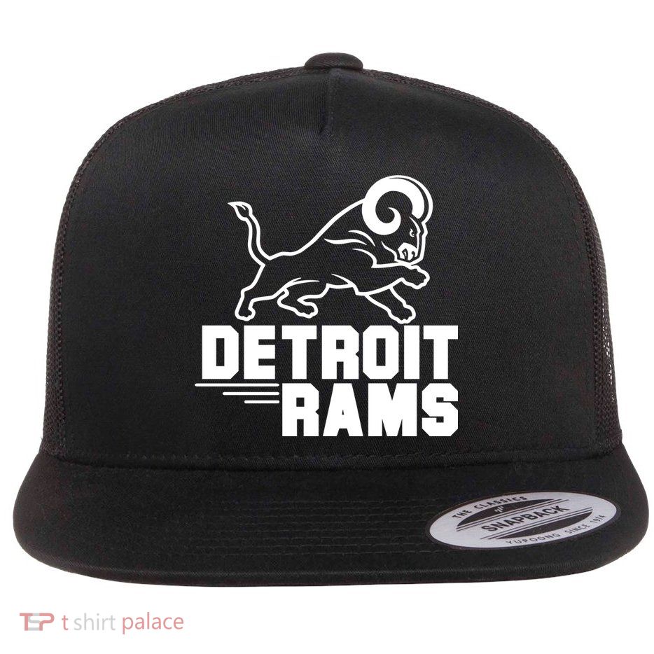 Detroit Rams Logo Flatbill Hat